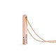 Säulenkette mit Gravur Farbe Rosegold